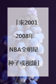 求2001-2008年NBA全明星种子或视频