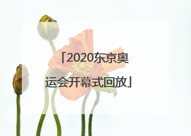「2020东京奥运会开幕式回放」2020东京奥运会开幕式回放免费